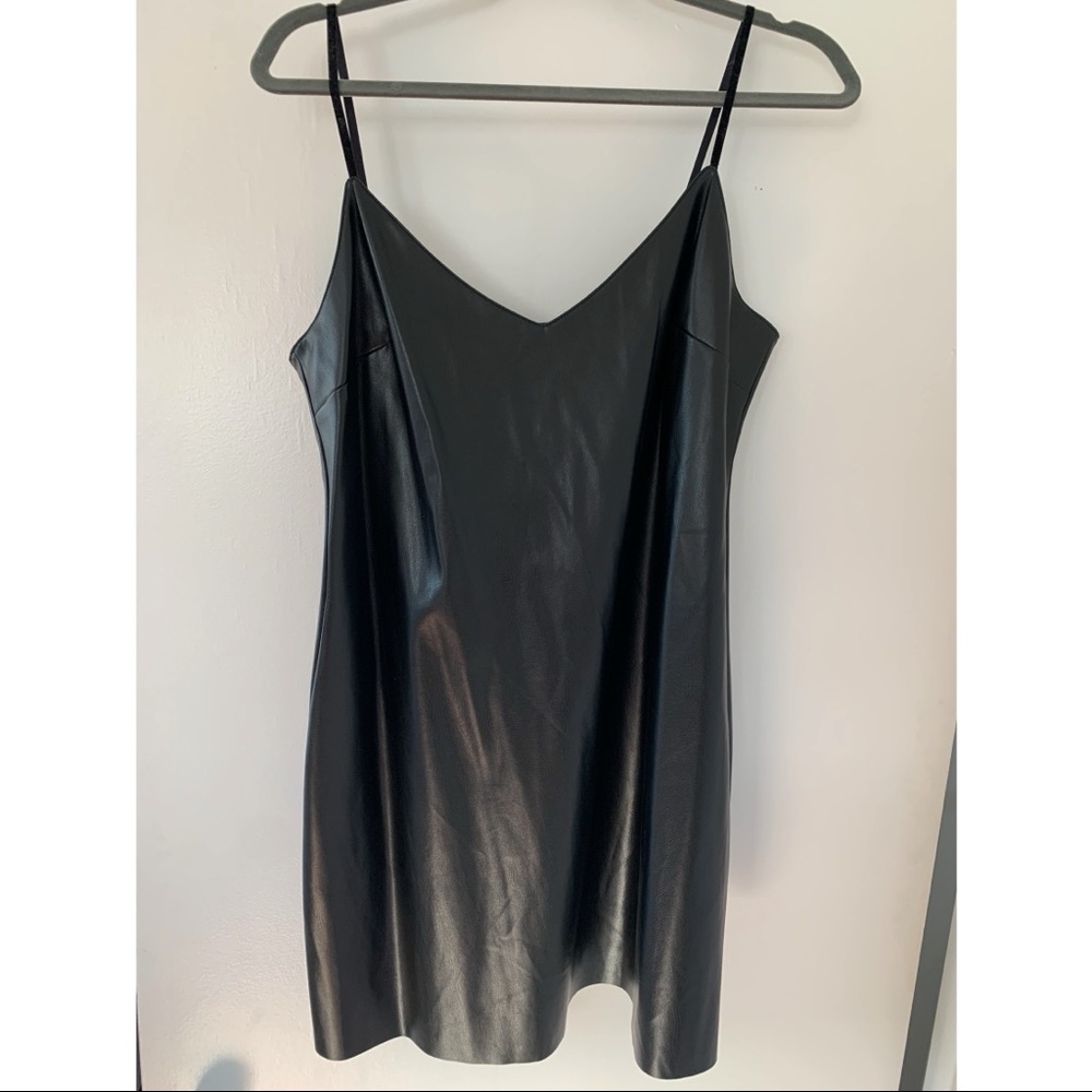 BB Dakota Black Leather Dress